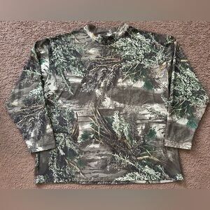 No Trace by Dan River Men's Camouflage Hunting Base Layer Top Shirt size 3X
